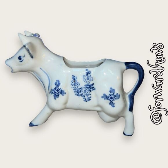 Blue & White Cow Creamer - Picture 6 of 9